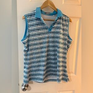 Callaway Women’s golf shirt polo sleeveless blue size XL